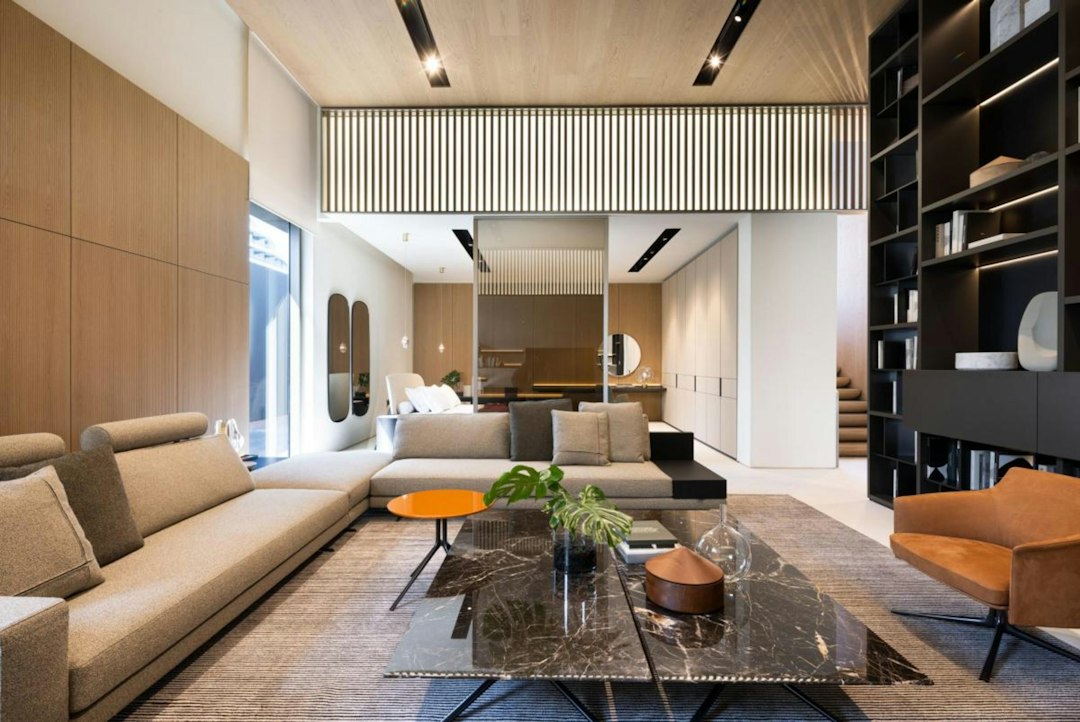 Minimalist luxury living space